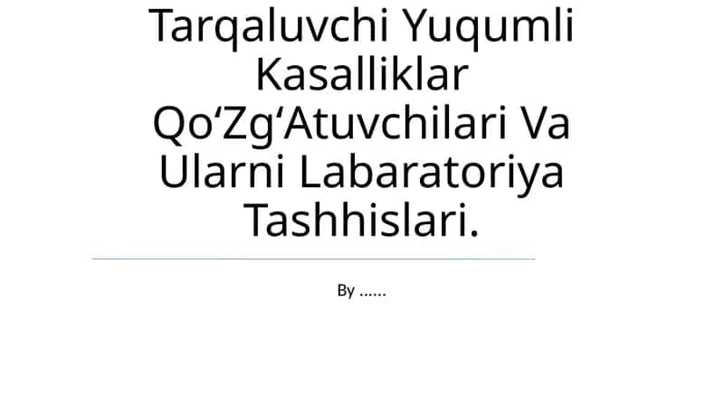 Kasalxona Ichida Tarqaluvchi Yuqumli Kasalliklar QoʻZgʻAtuvchilari Va Ularni Labaratoriya Tashhislari 1