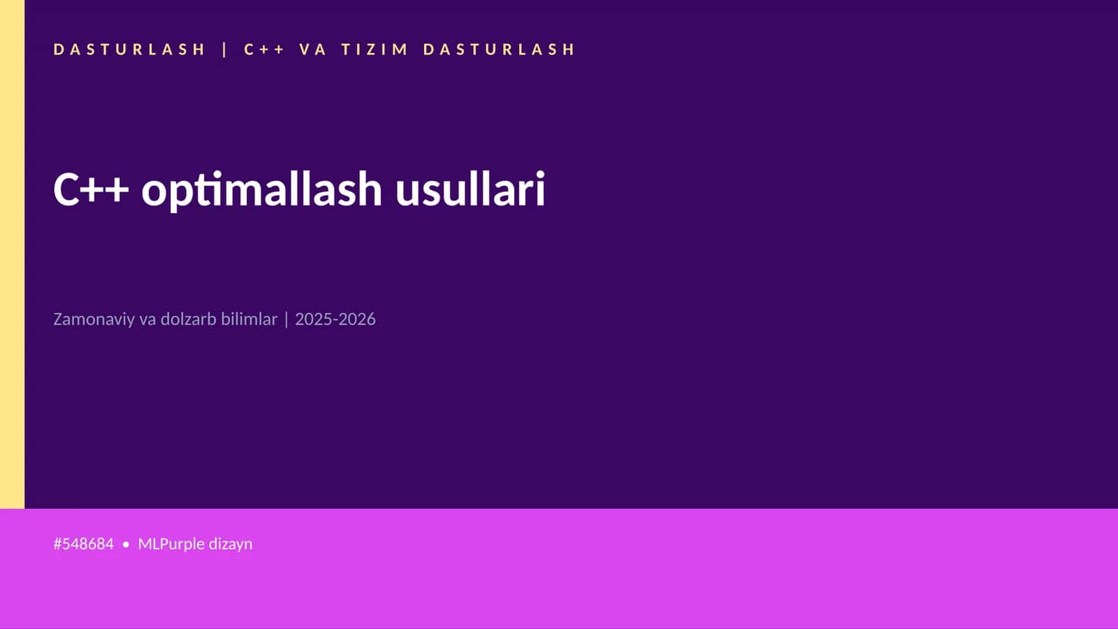 C++ VA TIZIM DASTURLASH 1
