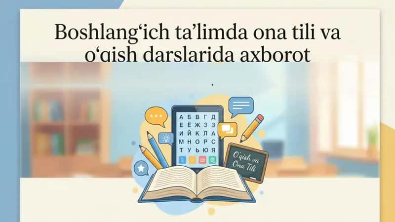 Boshlangʻich taʼlimda ona tili va oqitish darslarida axborot 1