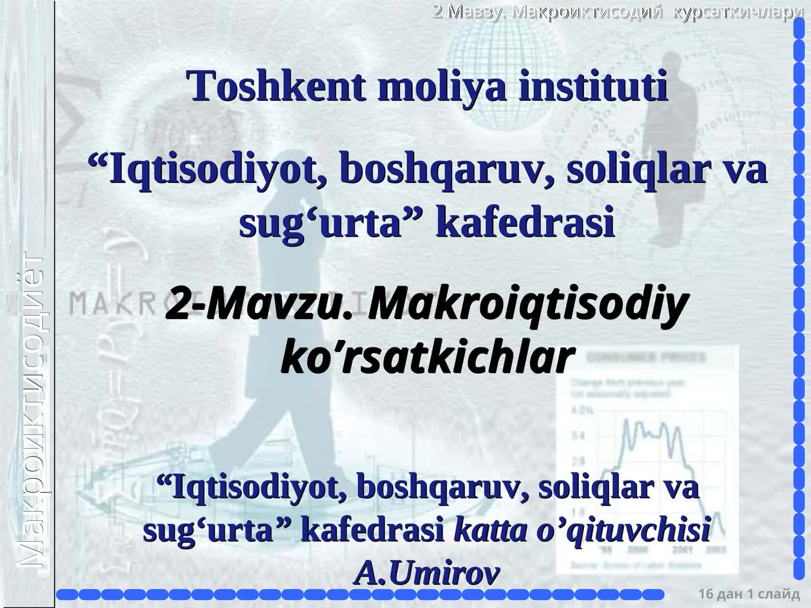 Milliy hisobchilik tizimi makroiqtisodiy ko’rsatkichlarni hisoblash asosi 1
