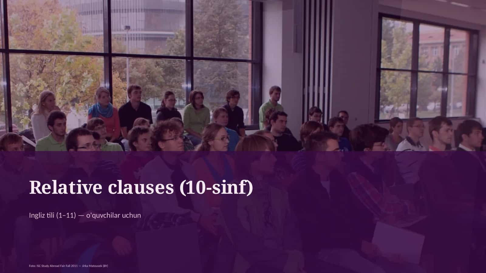 Relative clauses (10-sinf) 1