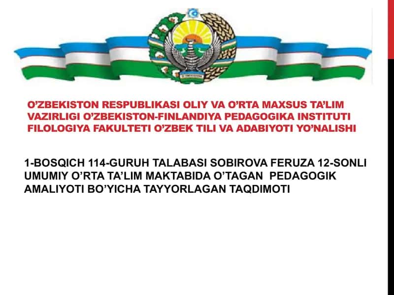 Pedagogik taqdimot 1