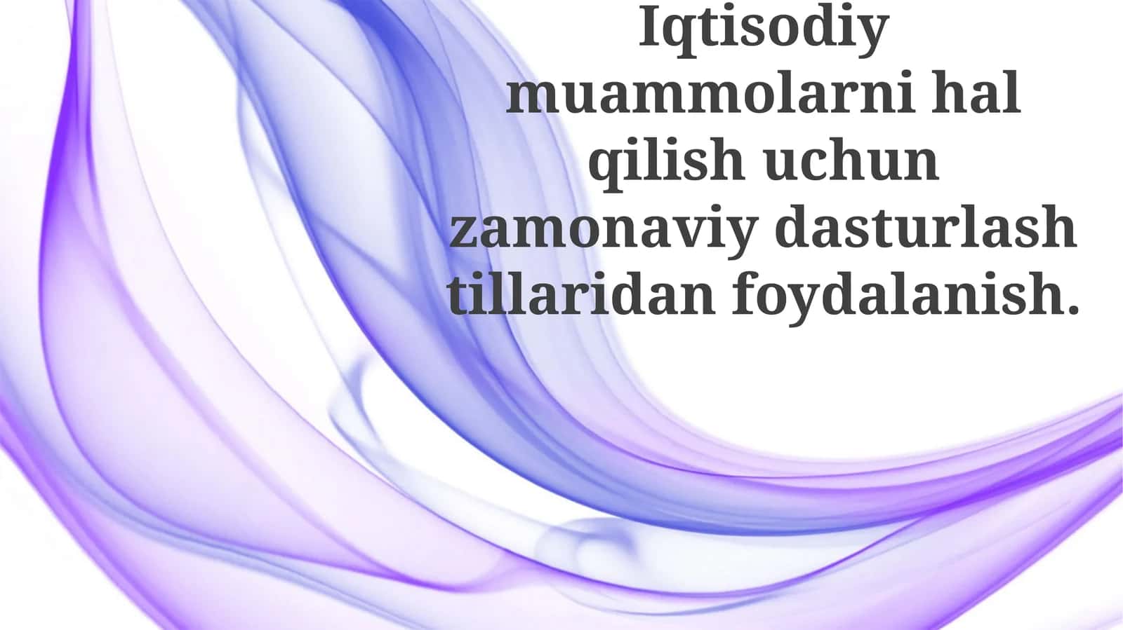 Ma’lumotlar Tahlili va Bashorat qilishda Dasturlash Tillarining Rolini O'rganish 1