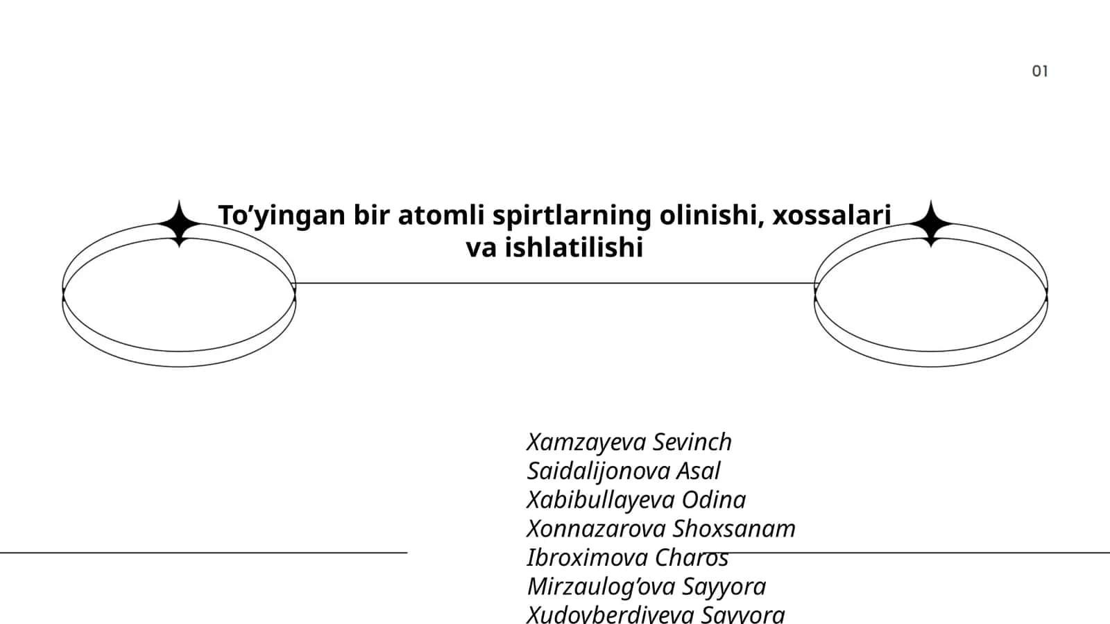 To’yingan bir atomli spirtlarning olinishi, xossalari va ishlatilishi 1