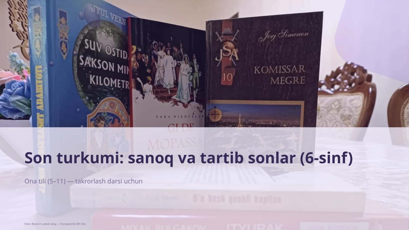 Ona tili (5–11) — takrorlash darsi uchun 1