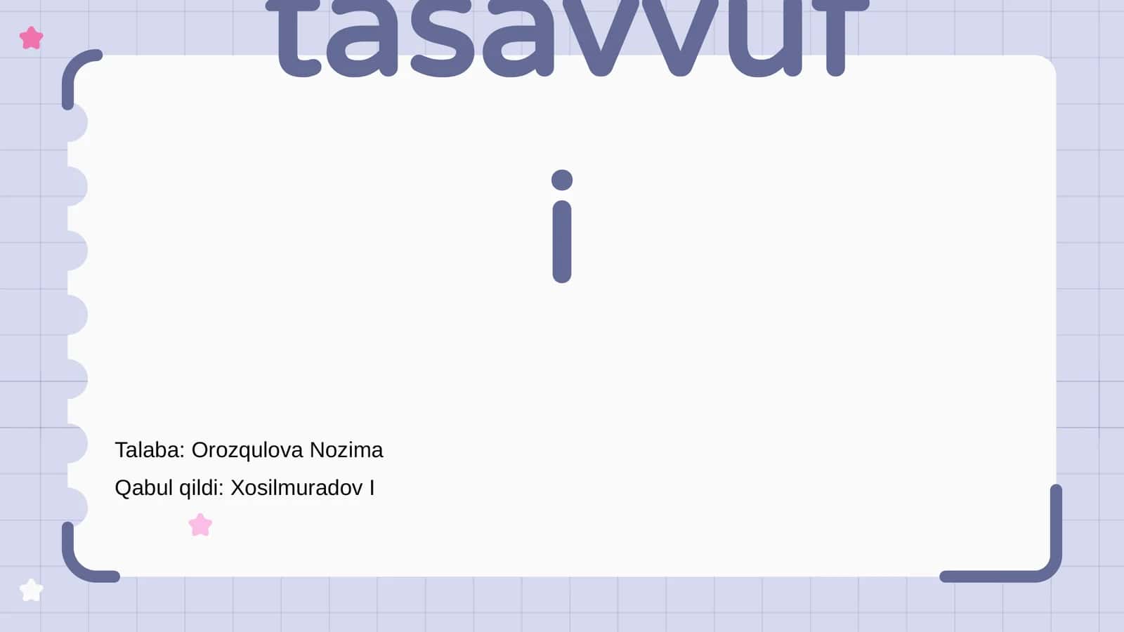 Yangi davr Sharq tasavvufi 1
