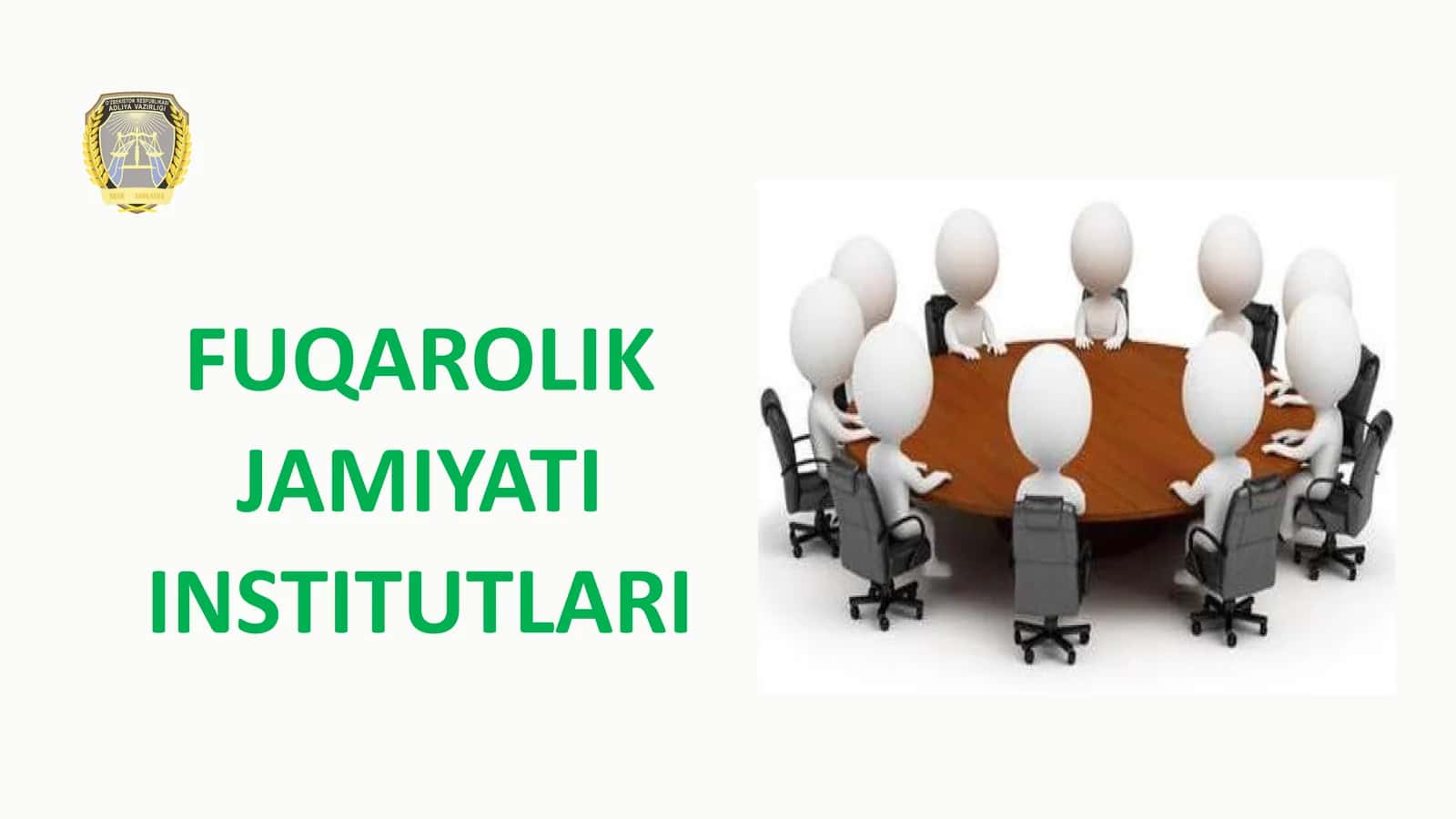 FUQAROLIK JAMIYATI INSTITUTLARI 1