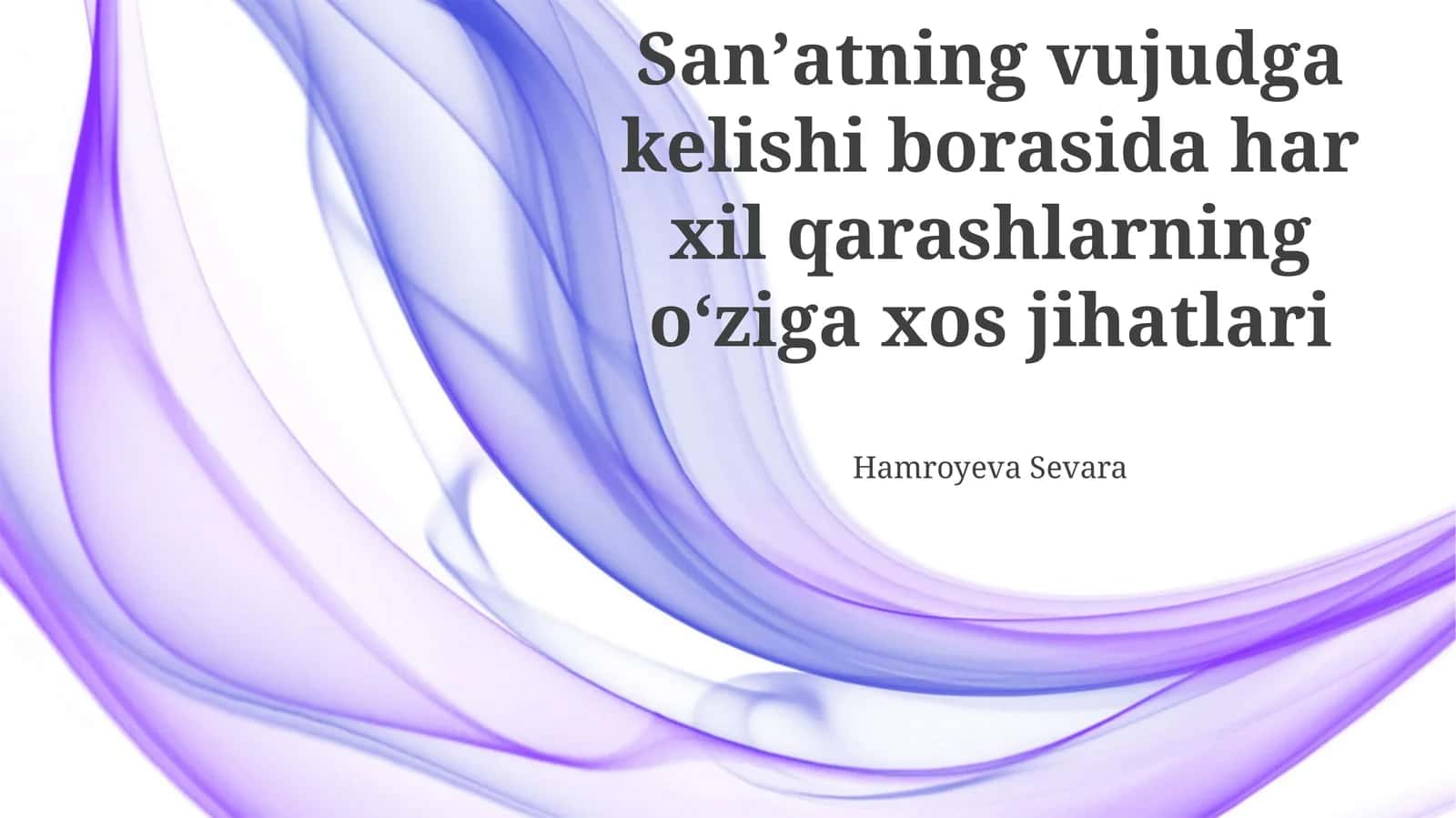 San'atning paydo boʻlishi haqidagi kognitiv nazariyalar 1