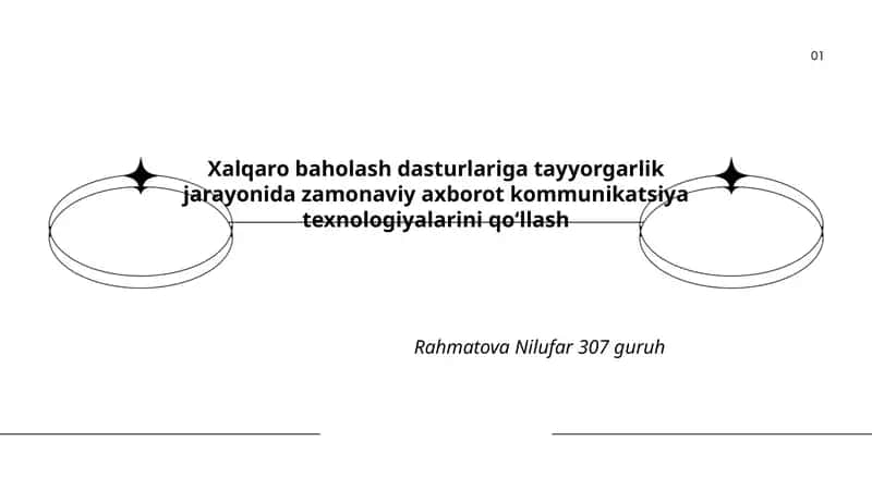 Xalqaro baholash dasturlariga tayyorgarlik jarayonida zamonaviy axborot kommunikatsiya texnologiyalarini qoʻllash 1