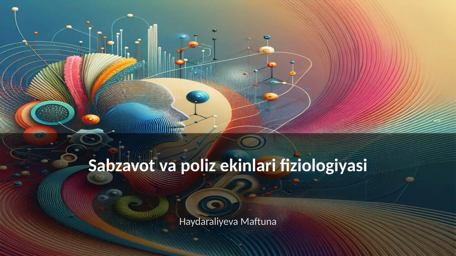 Sabzavot va poliz ekinlari fiziologiyasi 1