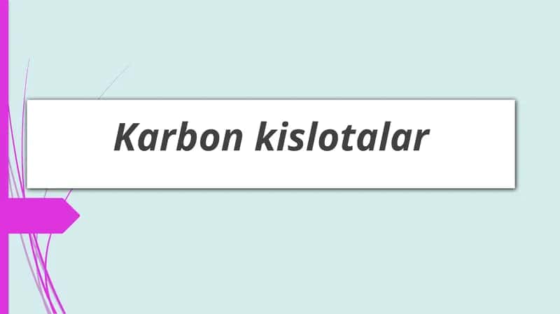 Karbonkislotalar