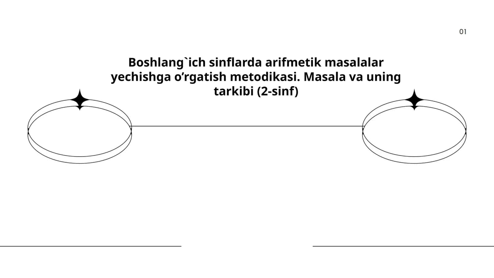 Boshlang`ich sinflarda arifmetik masalalar yechishga o’rgatish metodikasi. Masala va uning tarkibi (2-sinf) 1