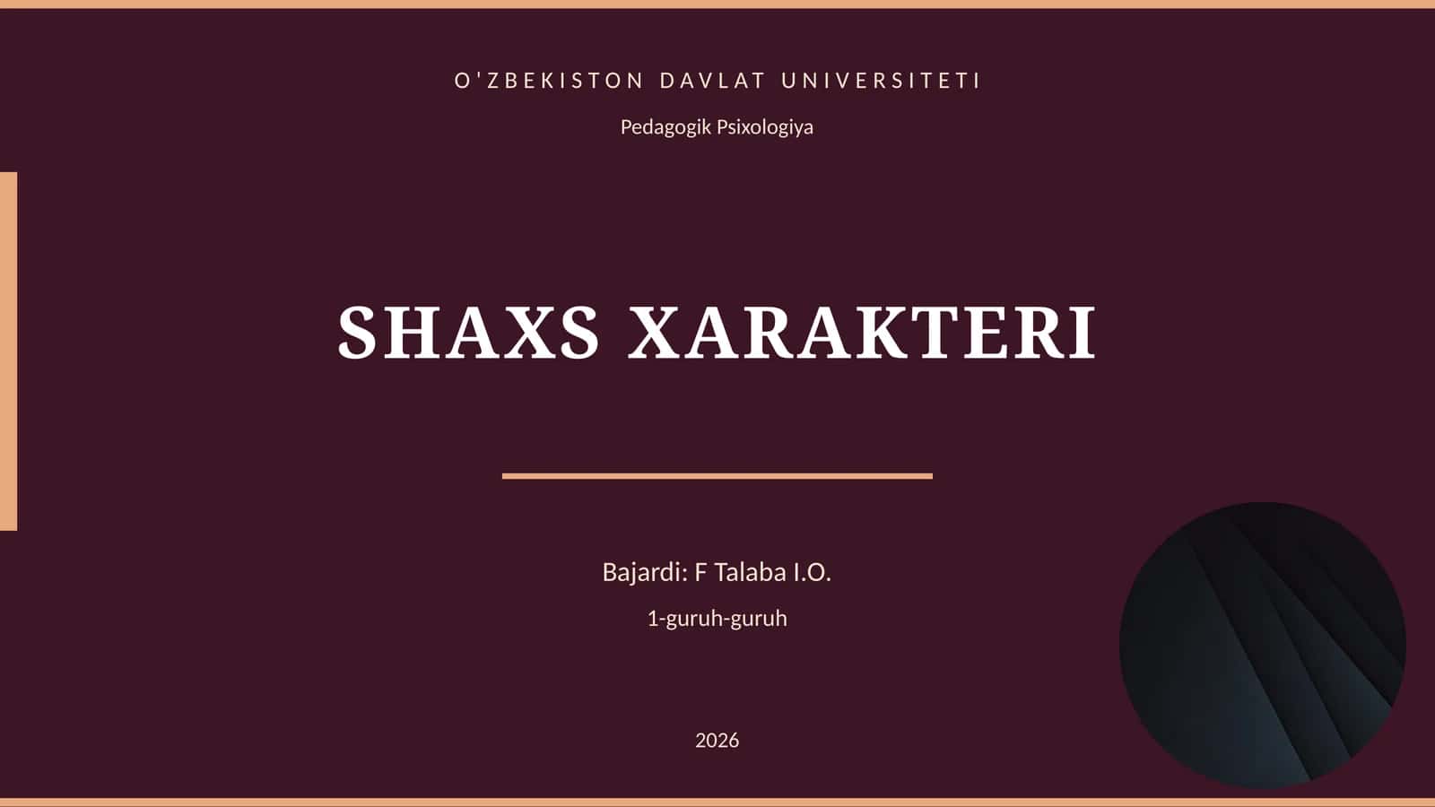 SHAXS XARAKTERI 1