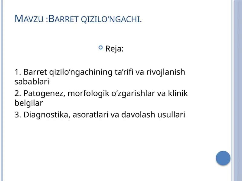 Barret qizilo‘ngachi 1