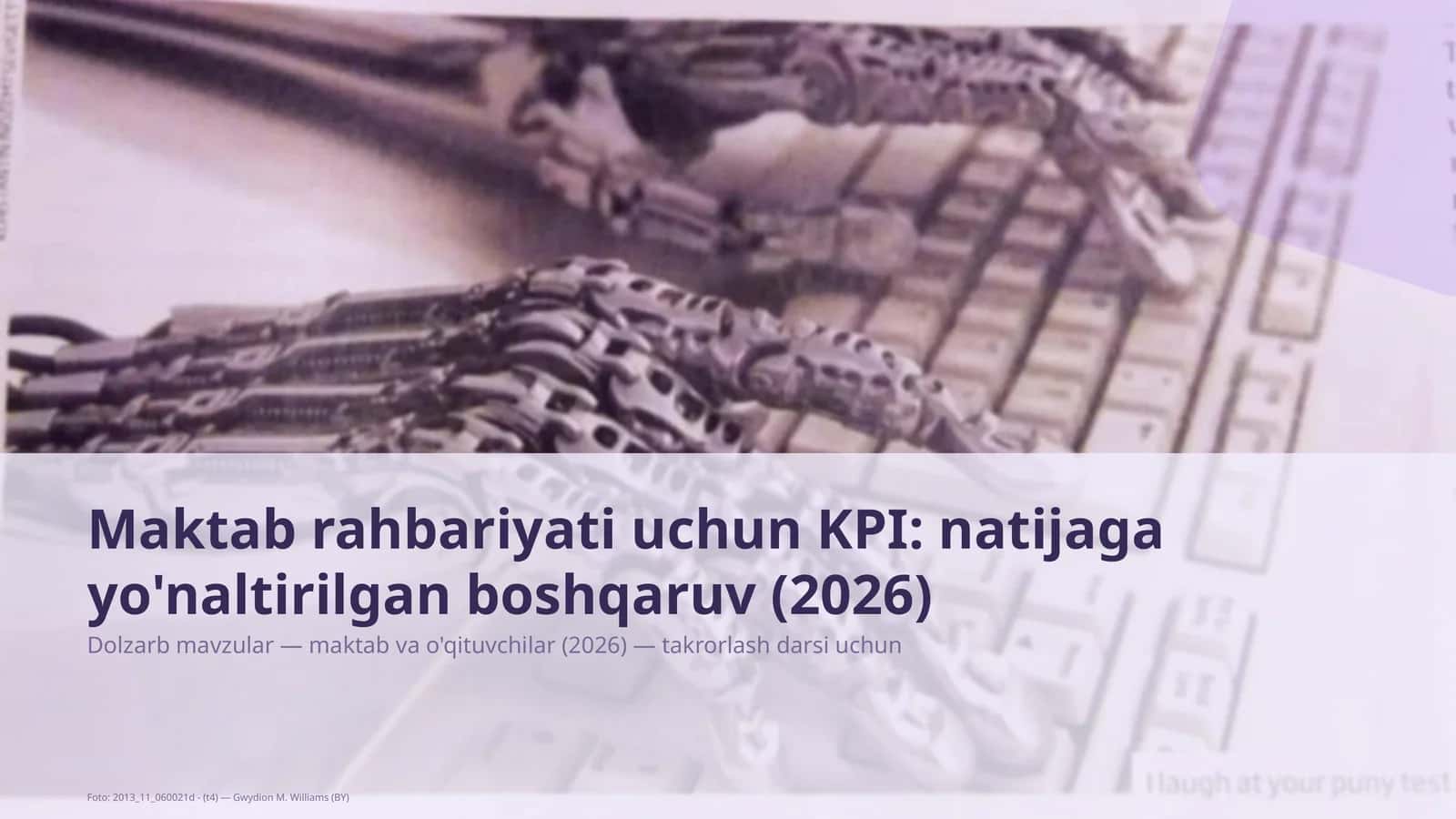 Maktab rahbariyati uchun KPI: natijaga yo'naltirilgan boshqaruv (2026) 1