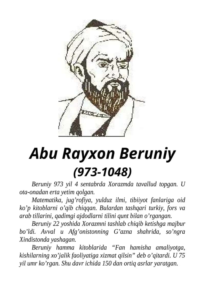 Abu Rayxon Beruniy 1