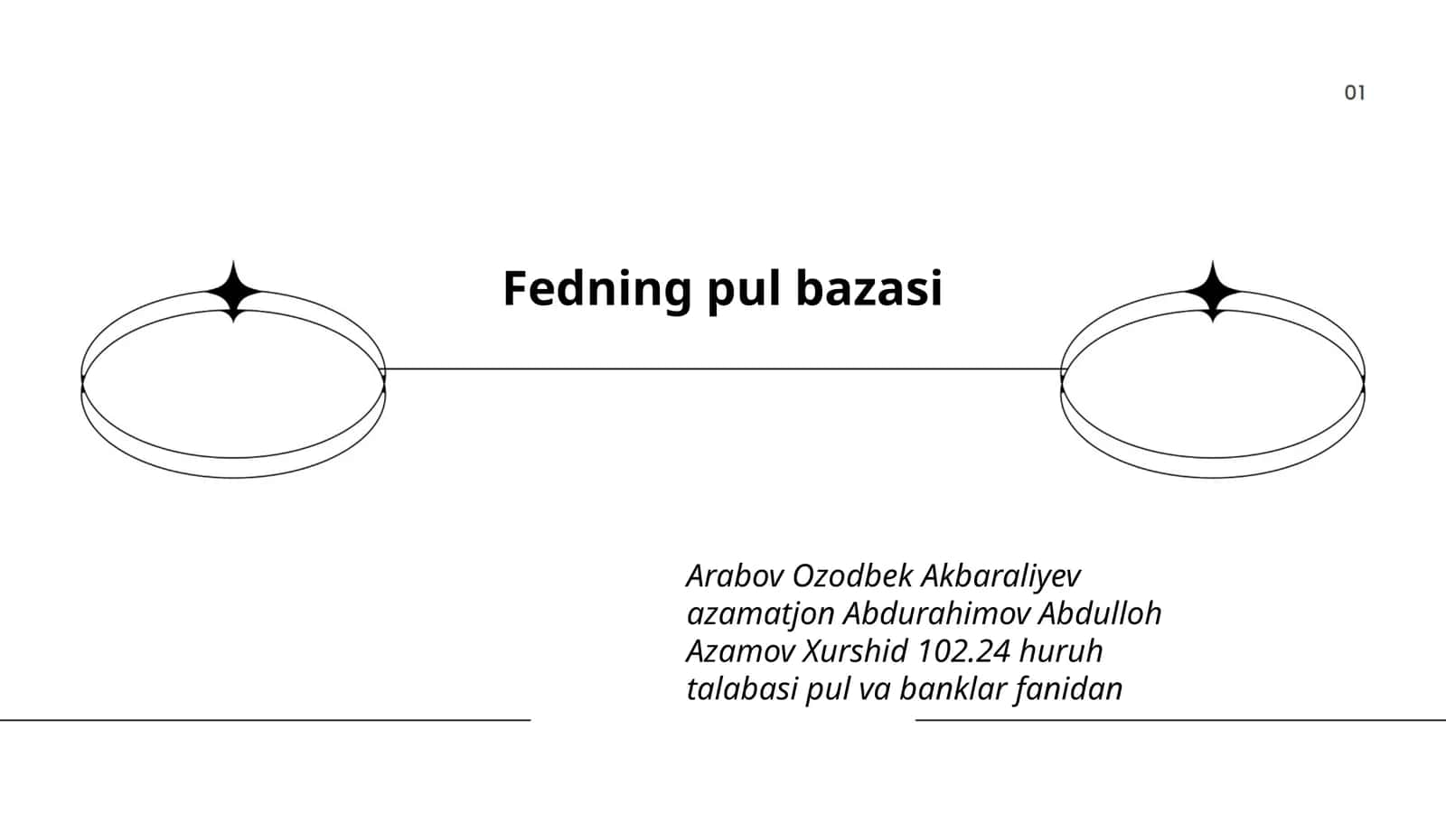 Fedning pul bazasi 1