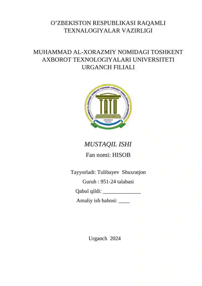 Integral hisob tatbiqlari