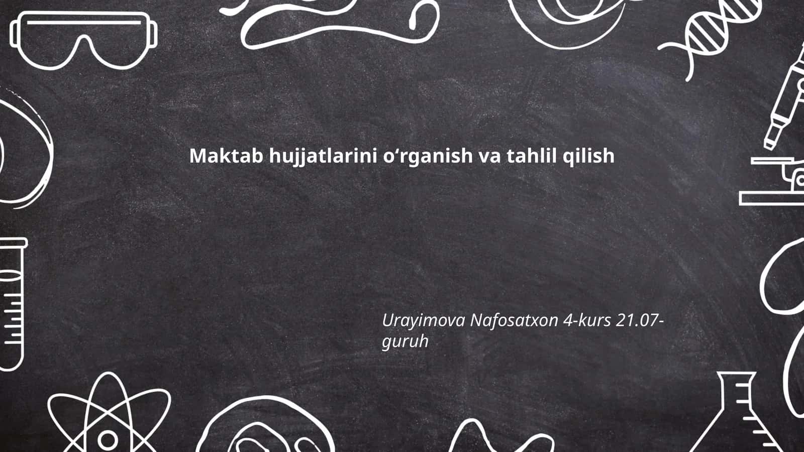 Hujjatlarning tasnifi 1