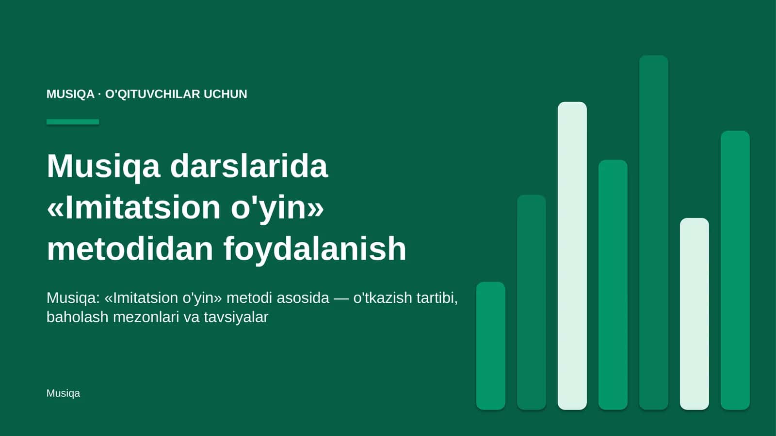 musiqa darslarida imitatsion o'yin metodidan foydalanish 9066 1