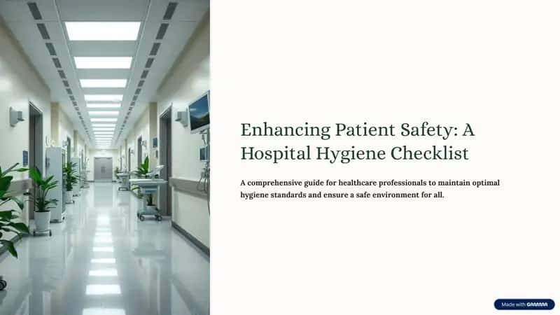 A Critical Role of Hygiene in Healthcare 1