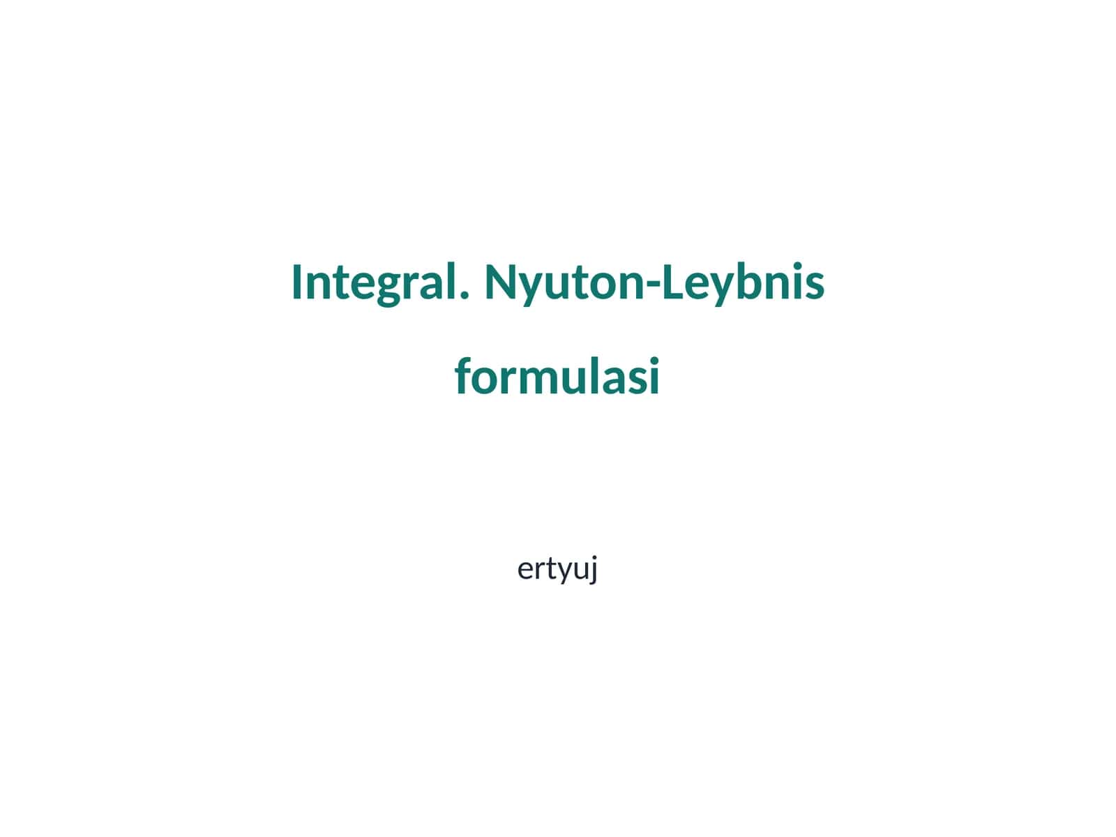 Integrallar: Tushuncha va tarix 1