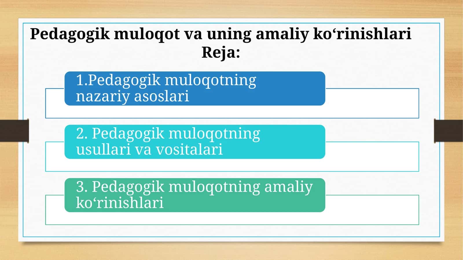 Pedagogik muloqot va uning amaliy ko‘rinishlari 1
