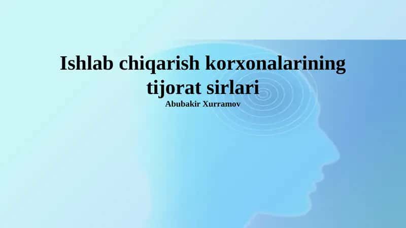 Korxona Xavfsizlik Xizmati 1