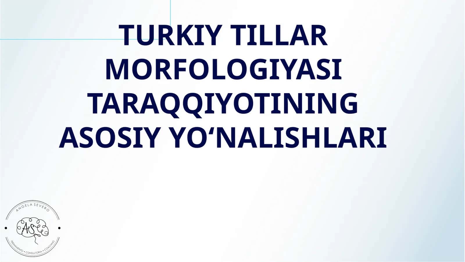 TURKIY TILLAR MORFOLOGIYASI TARAQQIYOTINING ASOSIY YOʻNALISHLARI 1
