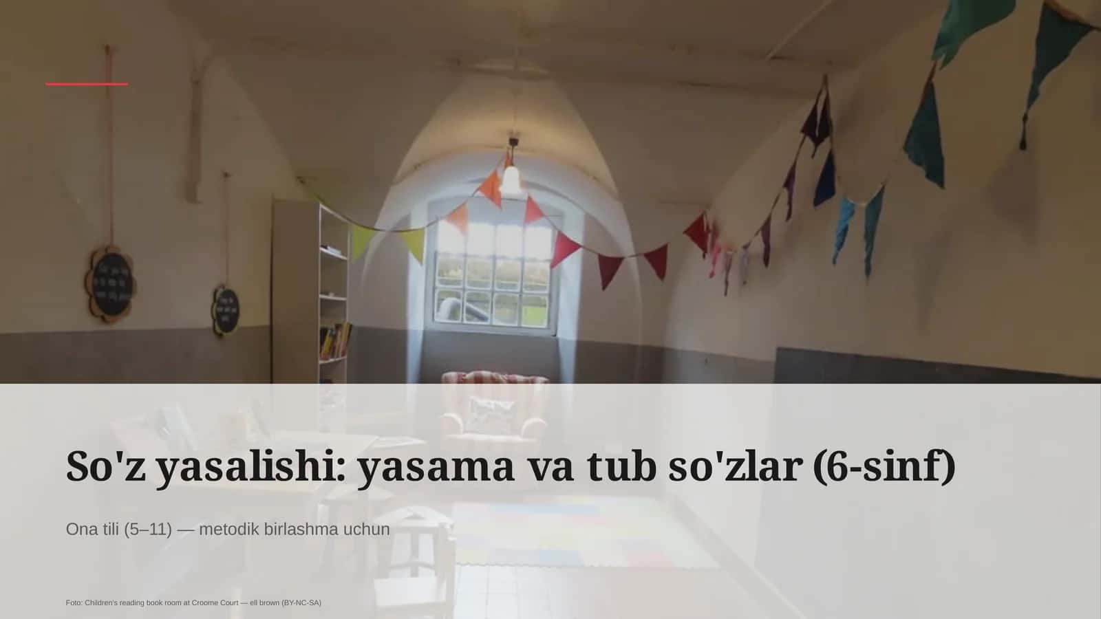 So'z yasalishi: yasama va tub so'zlar (6-sinf) 1