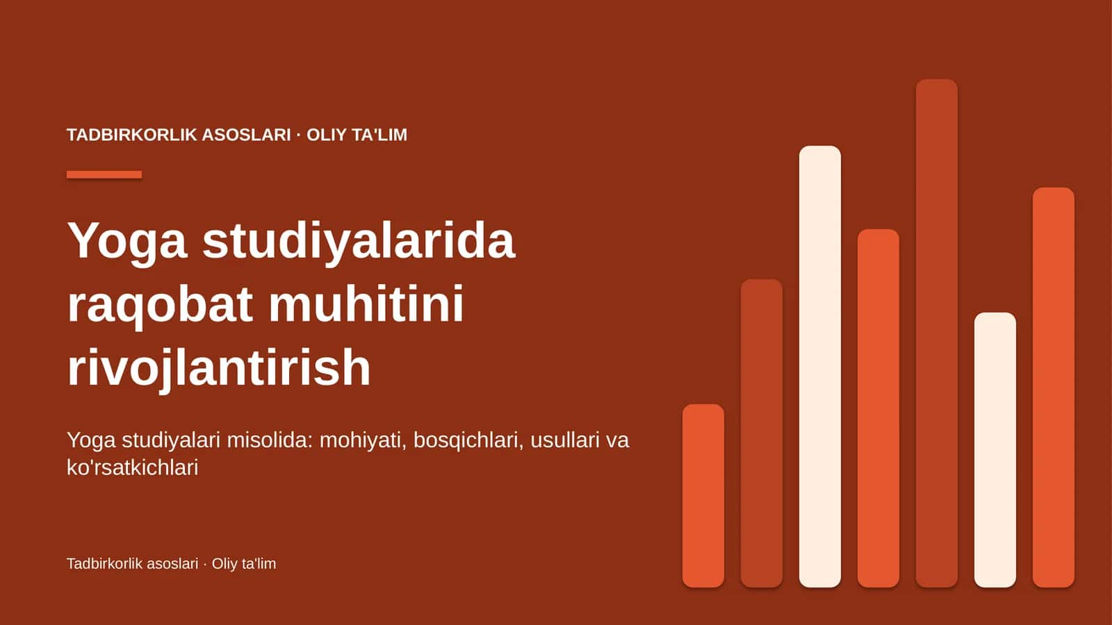 Yoga studiyalarida raqobat muhitini rivojlantirish 1