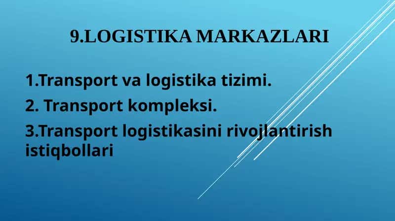 LOGISTIKA MARKAZLARI 1