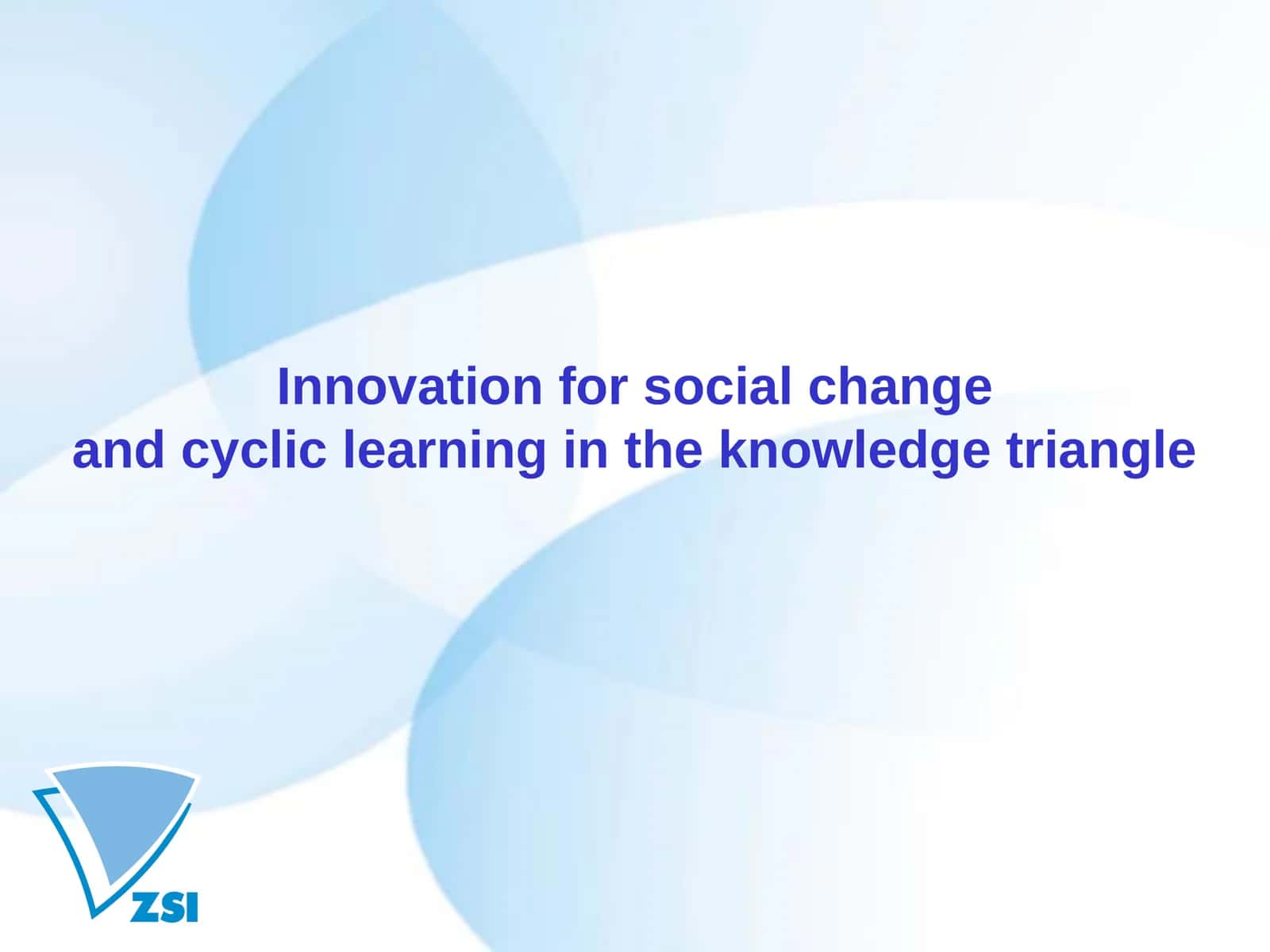 Innovation for social change 1