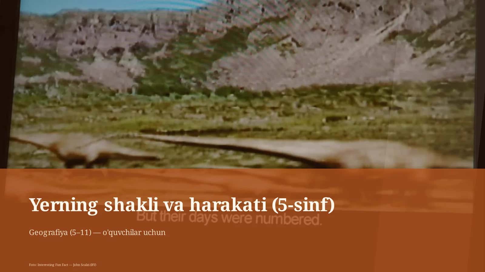 Yerning shakli va harakati (5-sinf) 1