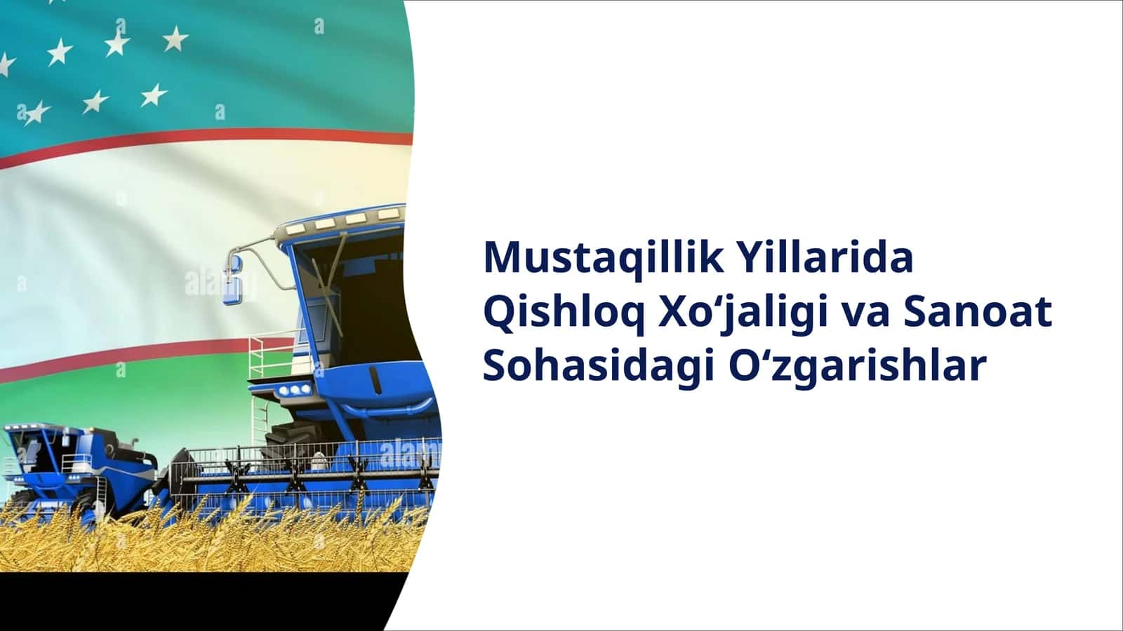 Mustaqillik Yillarida Qishloq Xo‘jaligi va Sanoat Sohasidagi O‘zgarishlar 1