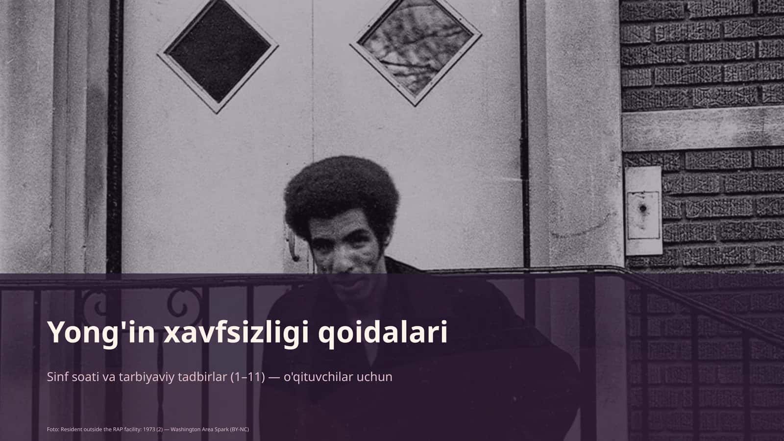Yong'in xavfsizligi qoidalari 1