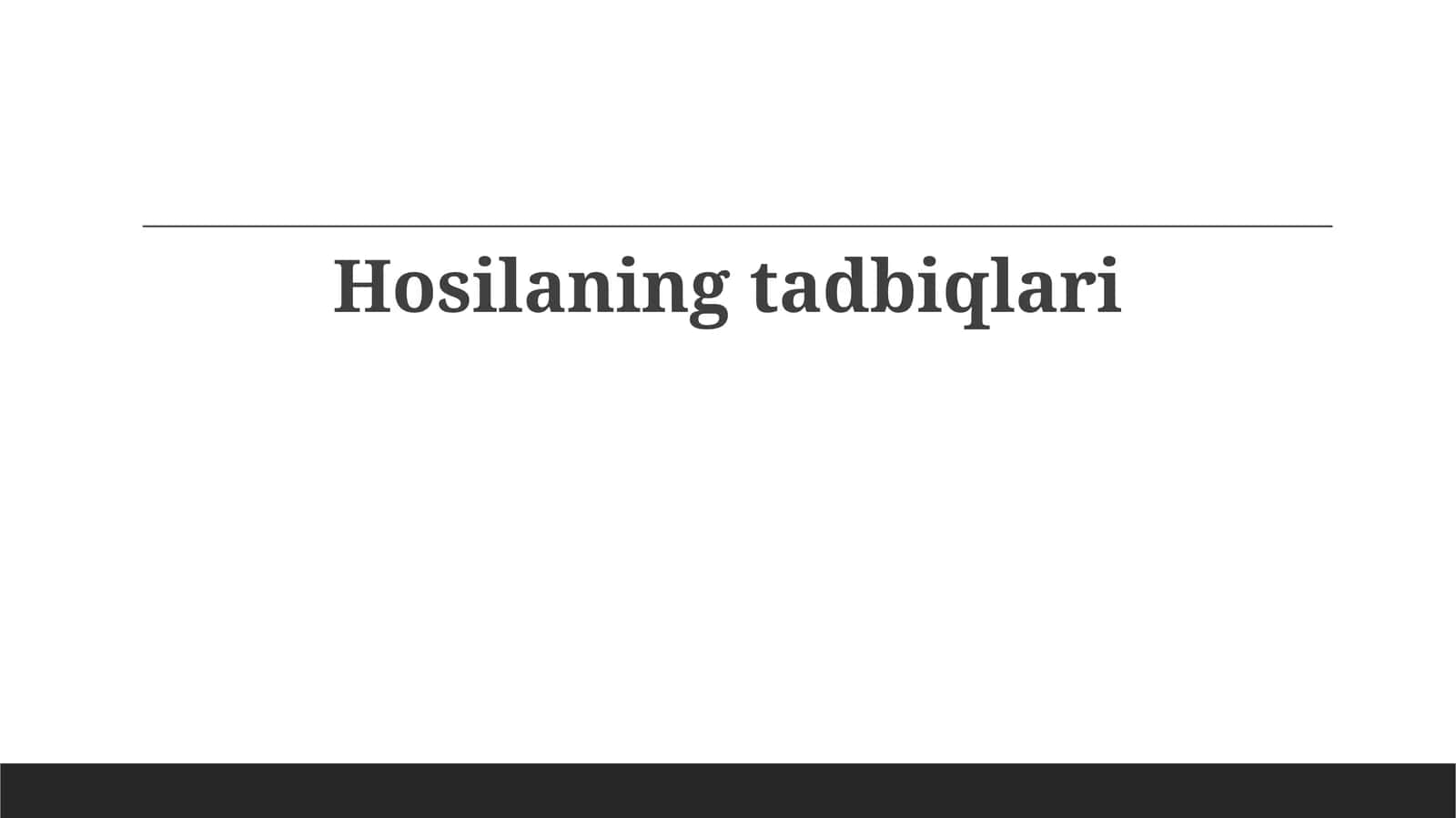 Hosilaningtadbiqlari 1