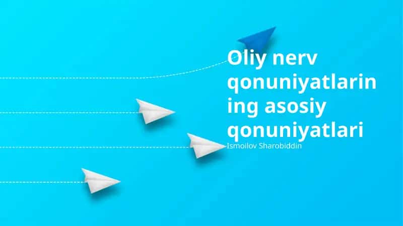 Oliy nerv qonuniyatlarining asosiy qonuniyatlari 1