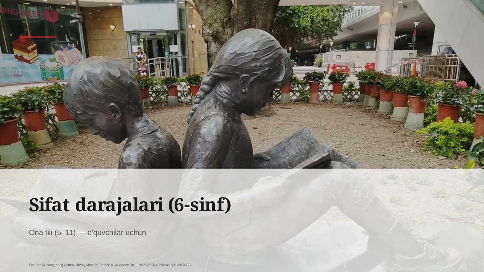 Sifat darajalari (6-sinf) Ona tili (5– 11) — o'quvchilar uchun 1