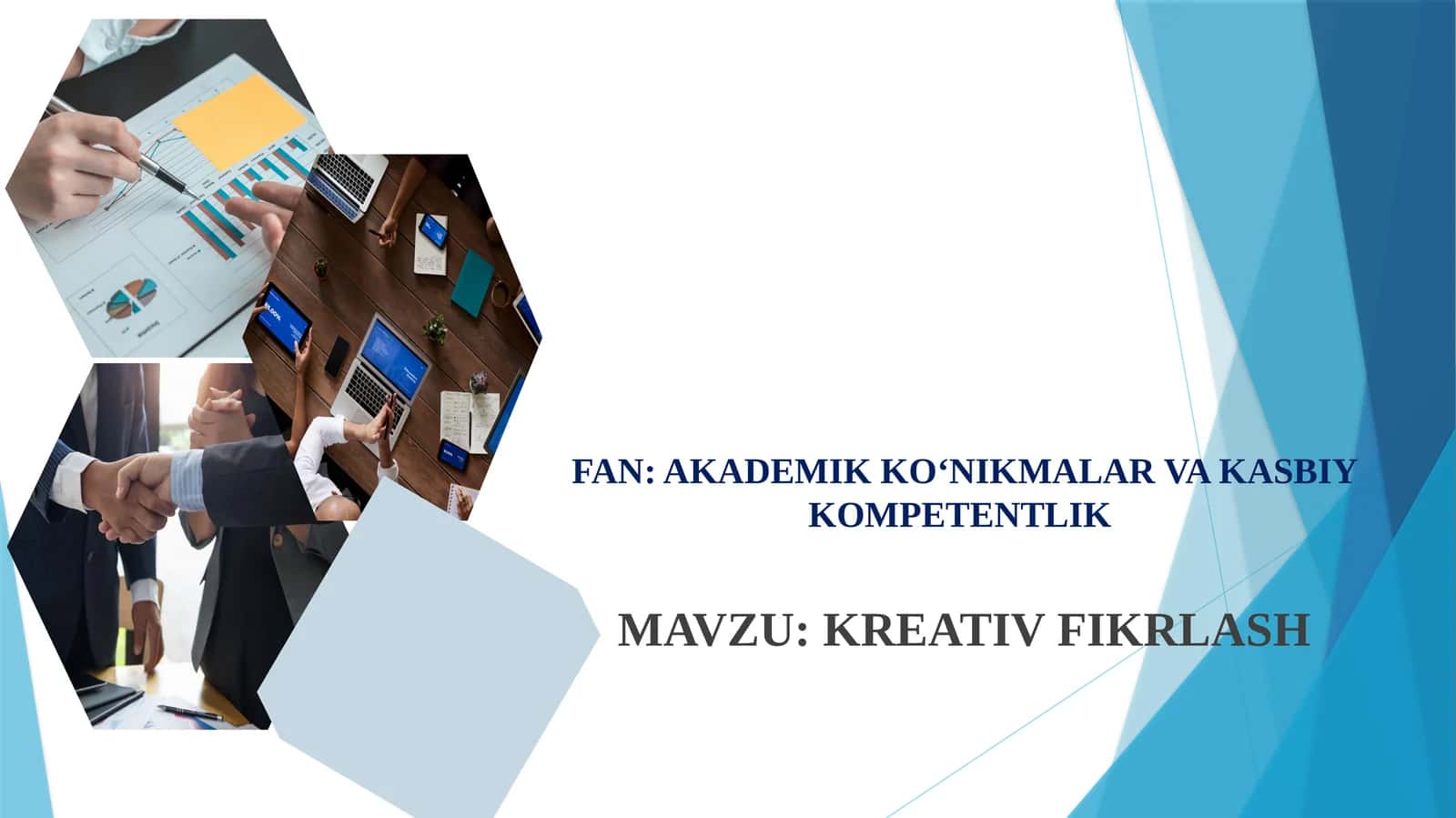 Kreativ fikrlash AKKK 1