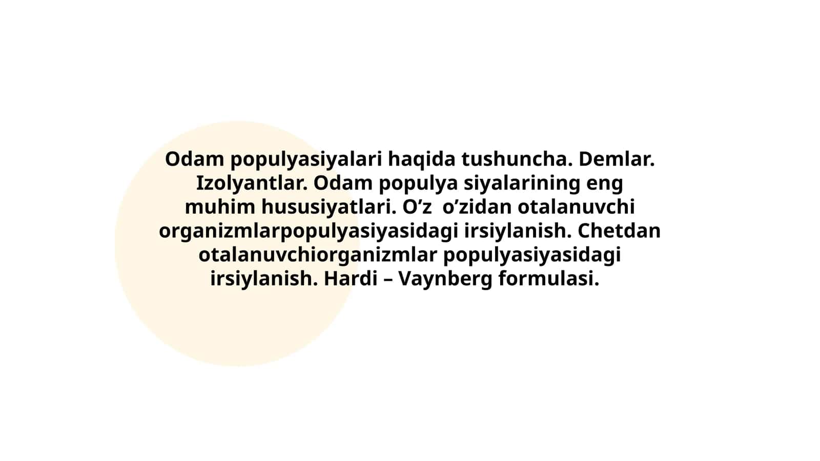 Odam populyasiyalari 1