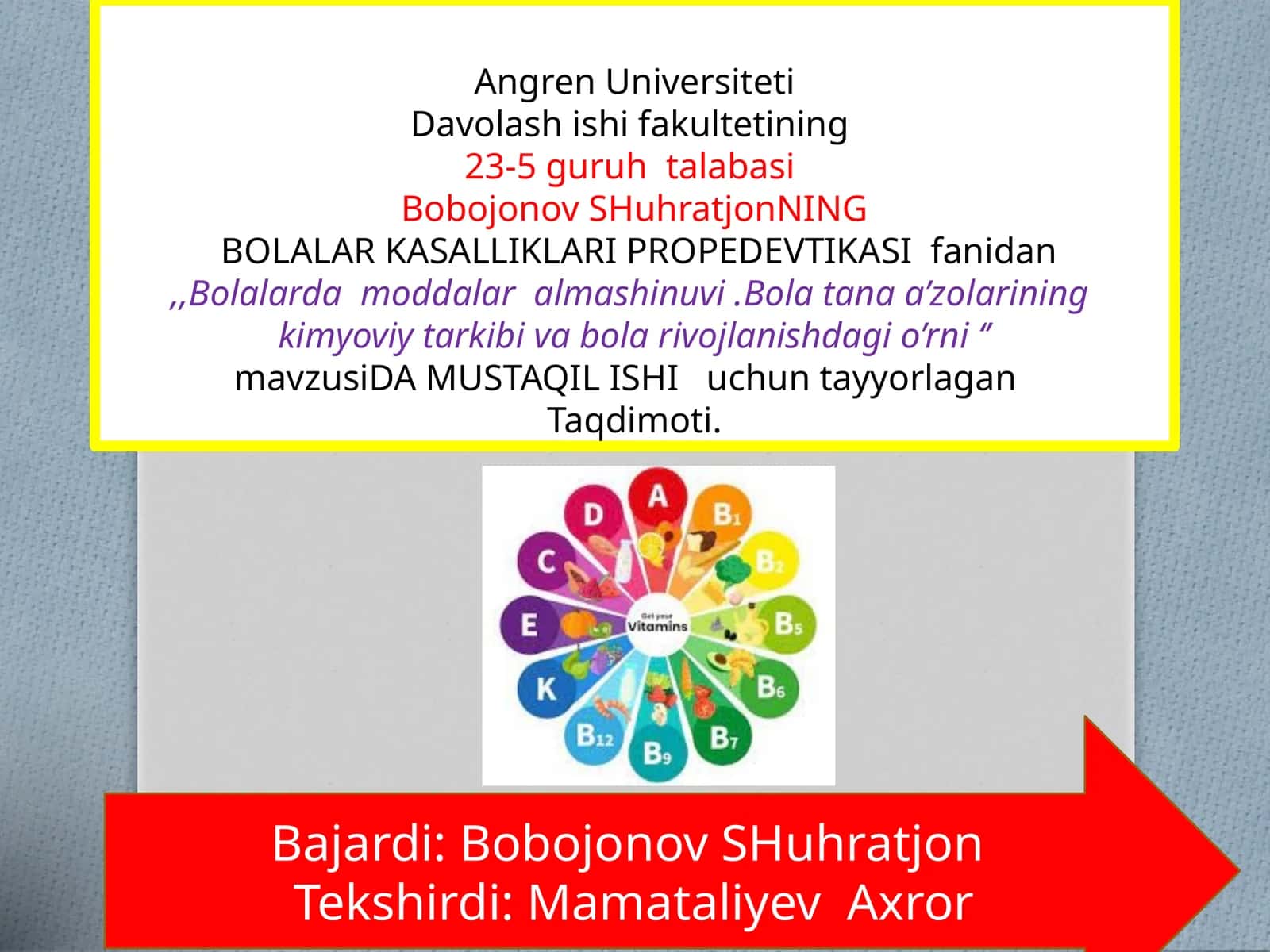 BOLALAR KASALLIKLARI PROPEDEVTIKASI 1