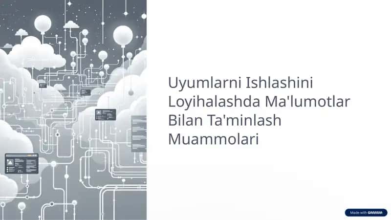 Uyumlarni Ishlashini Loyihalashda Ma'lumotlar Bilan Ta'minlash Muammolari 1