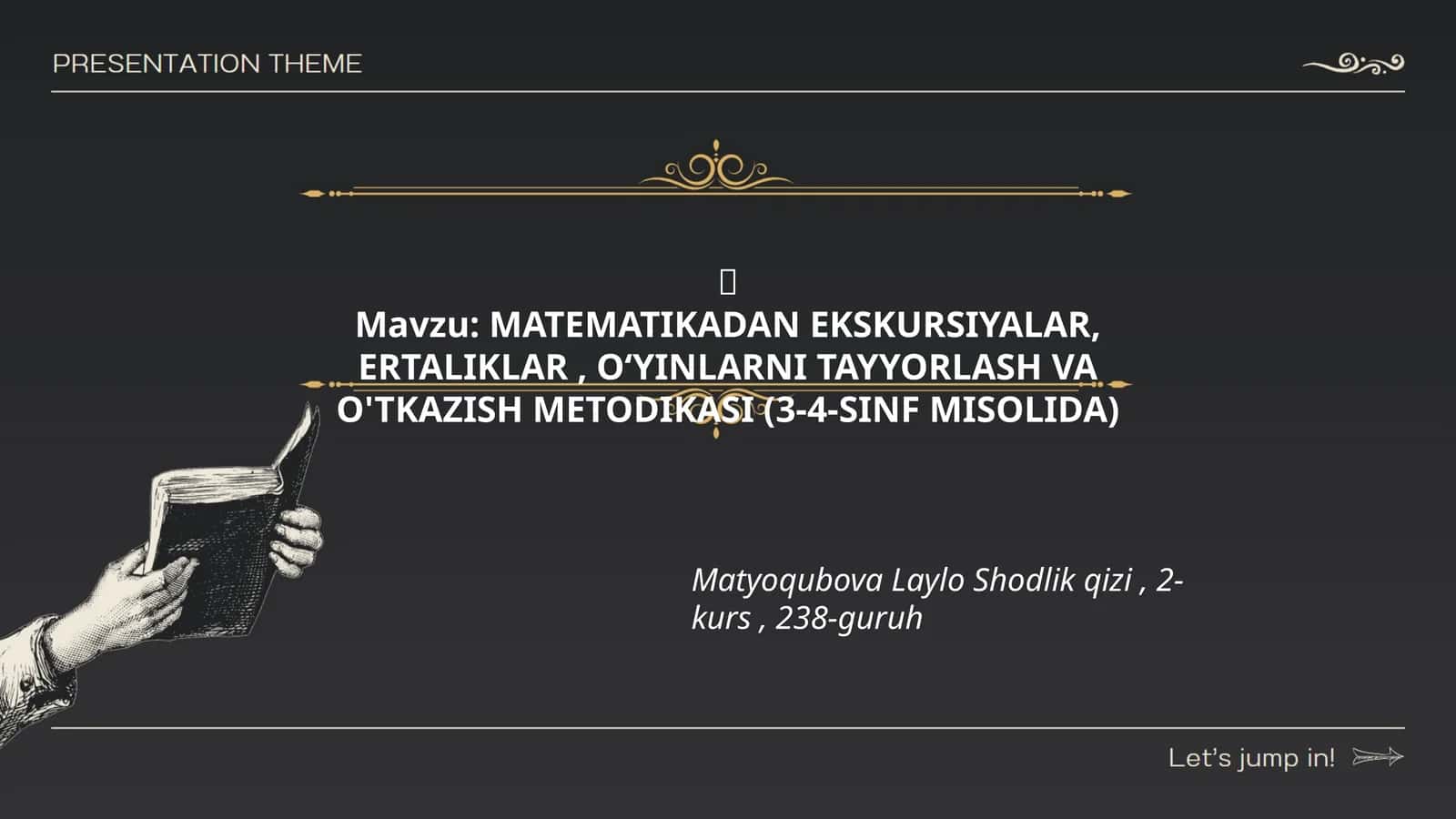 MATEMATIKADAN EKSKURSIYALAR, ERTALIKLAR, O‘YINLARNI TAYYORLASH VA O'TKAZISH METODIKASI (3-4-SINF MISOLIDA) 1