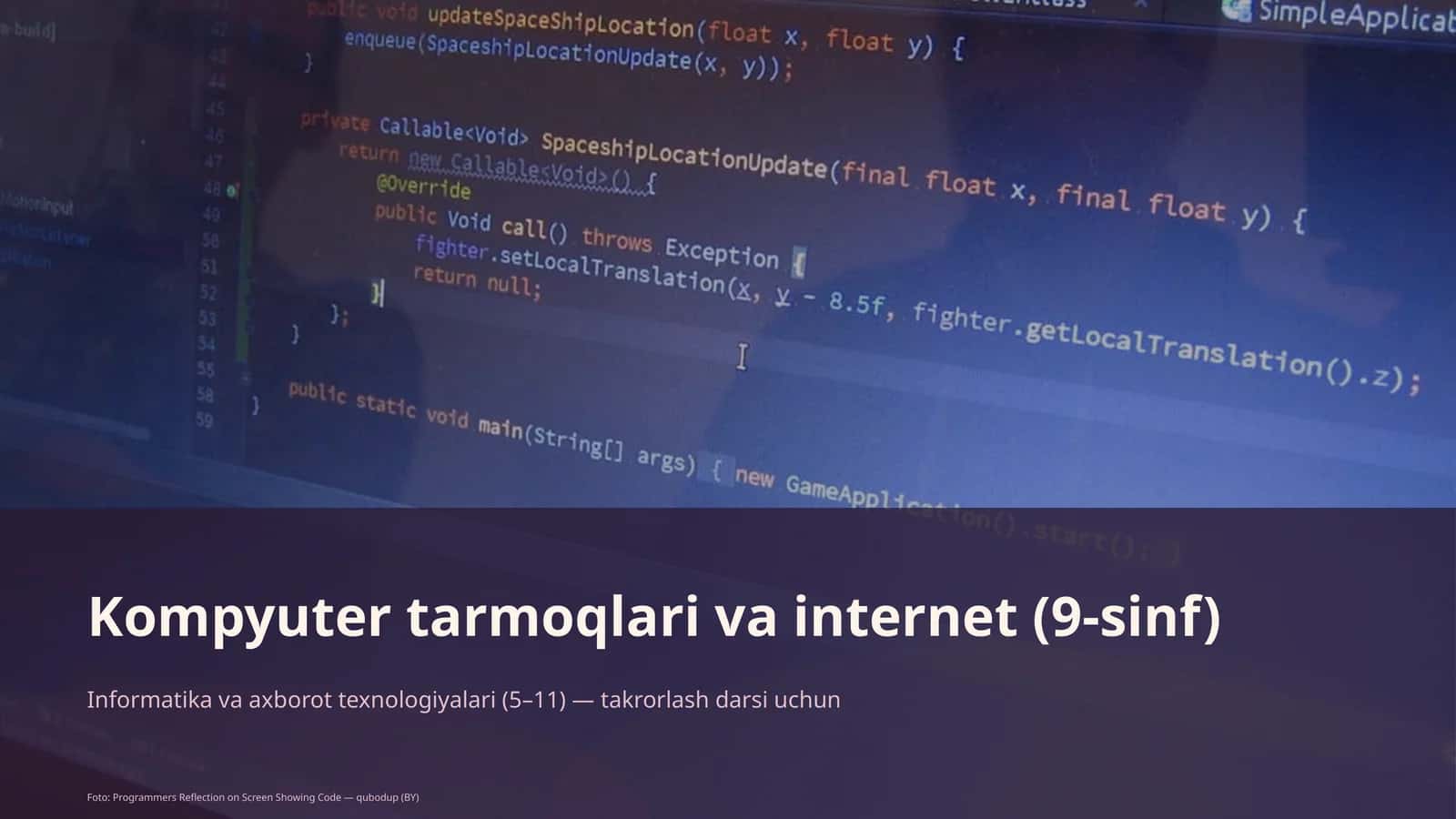 Kompyuter tarmoqlari va internet (9-sinf) 1