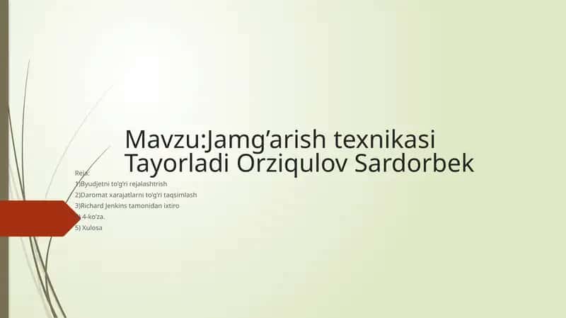 Jamg’arishtexnikasiTayorladiOrziqulovSardorbek 1