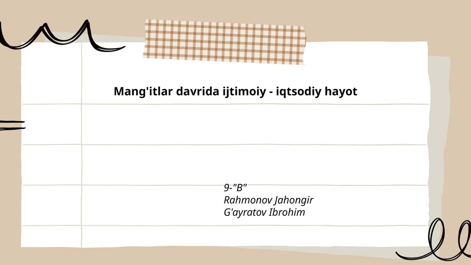 Mang'itlar davrida ijtimoiy - iqtsodiy hayot 1
