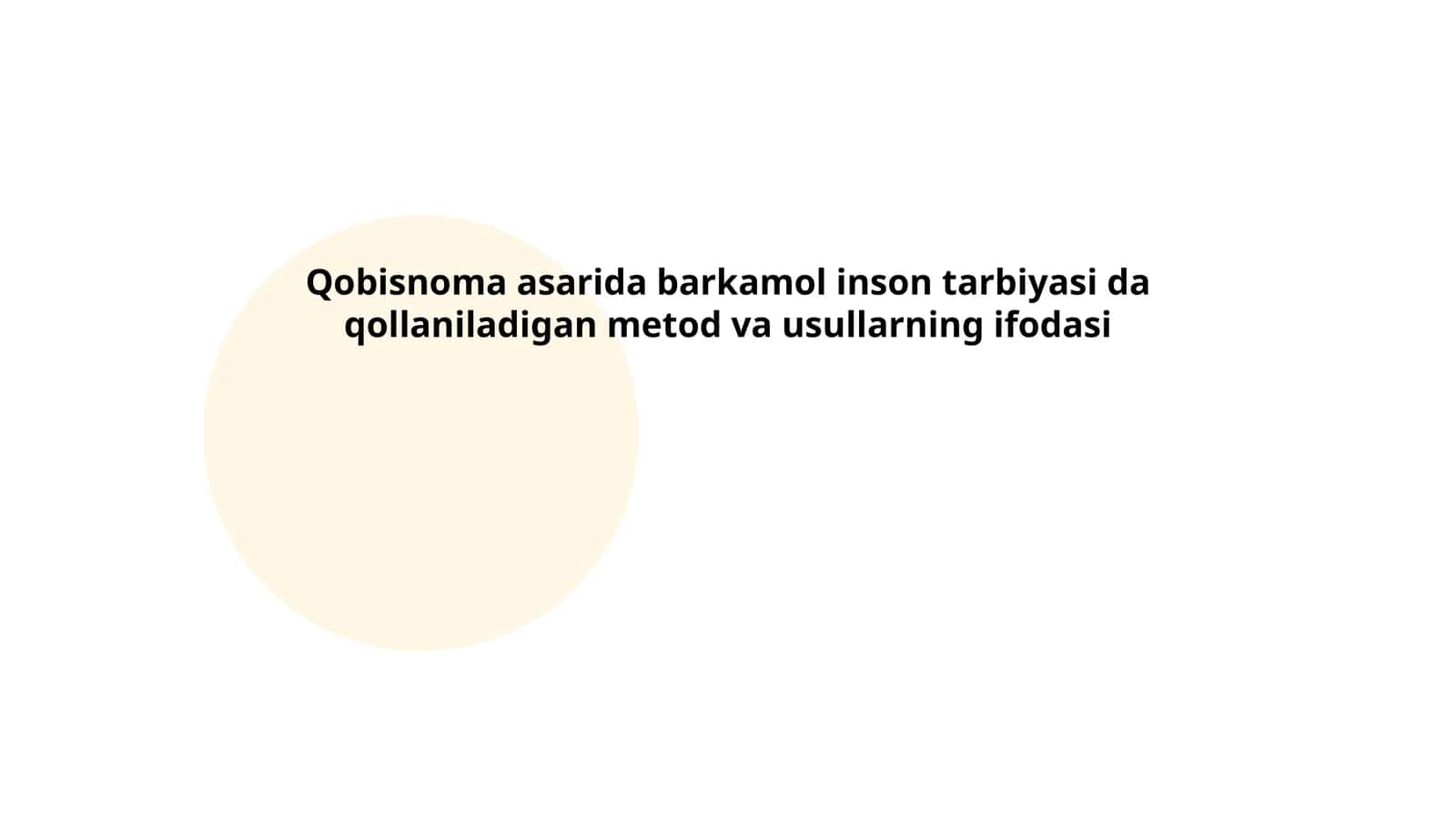Qobisnoma asarida barkamol inson tarbiyasi da qollaniladigan metod va usullarning ifodasi 1