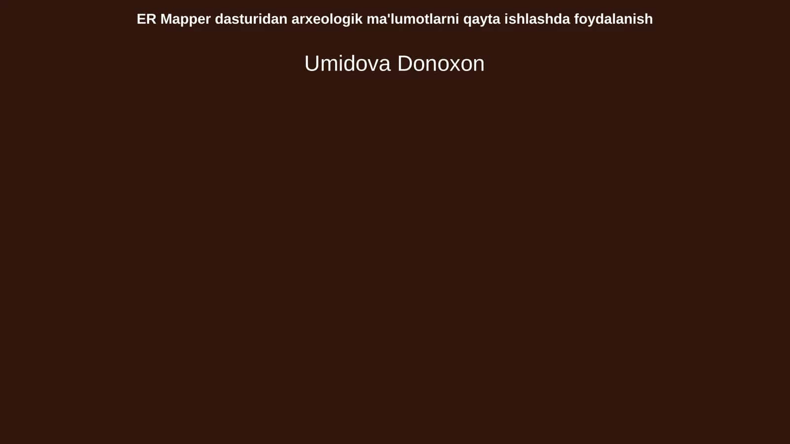 ER Mapper dasturi 1