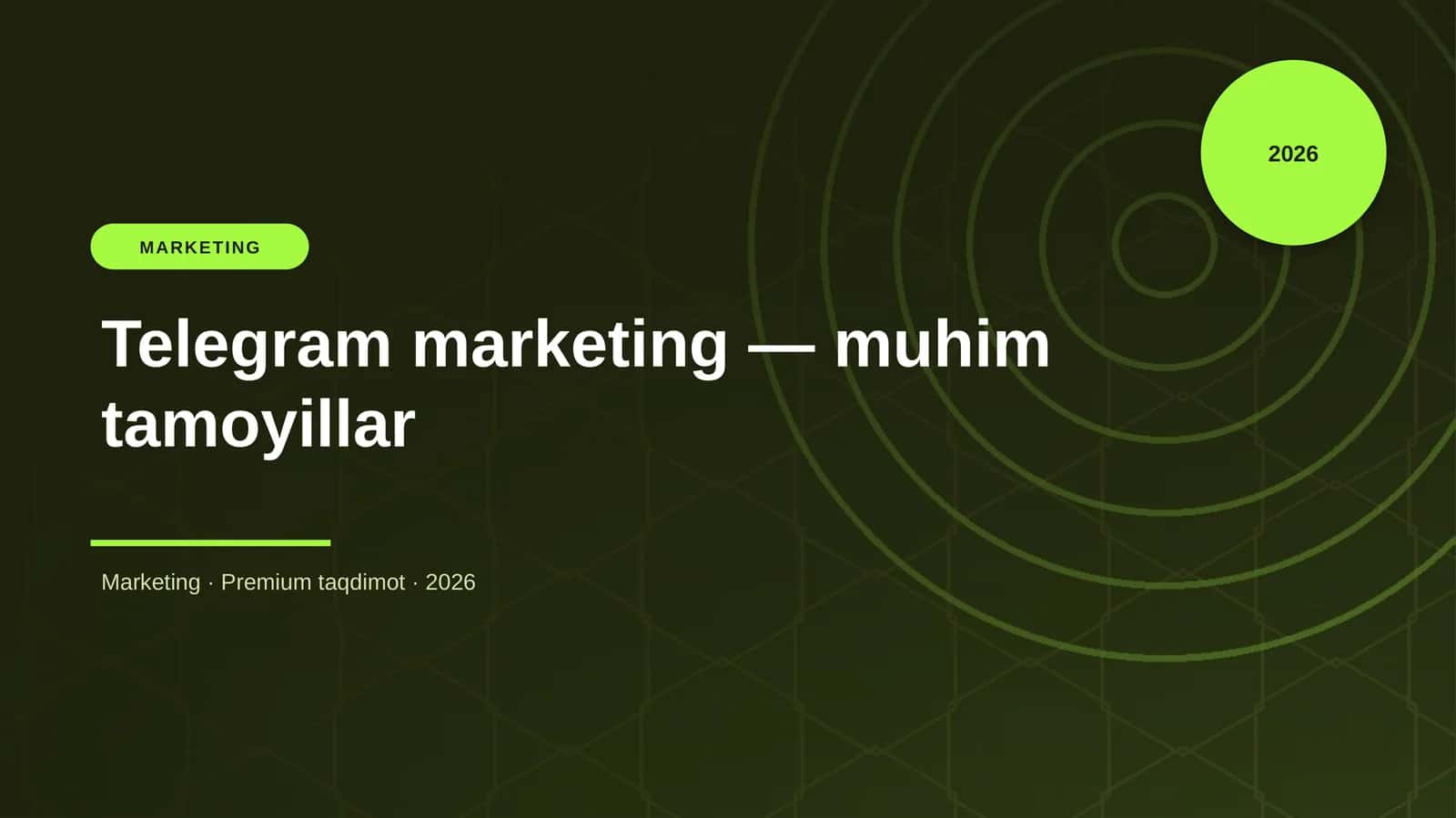 Telegram marketing — muhim tamoyillar 1